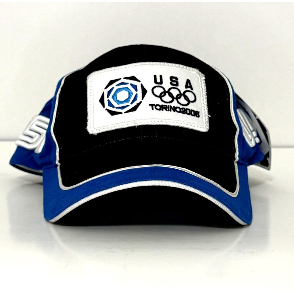NWT USA Olympics Torino 2006 Roots Hat Cap Team USA Winter Games Blue OS